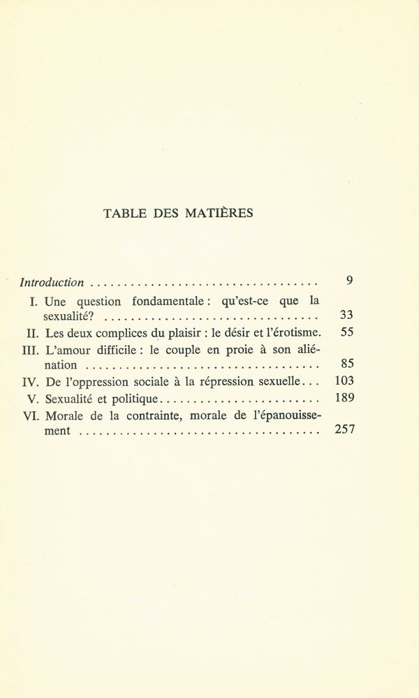 『Vers la société EROTIQUE』 2