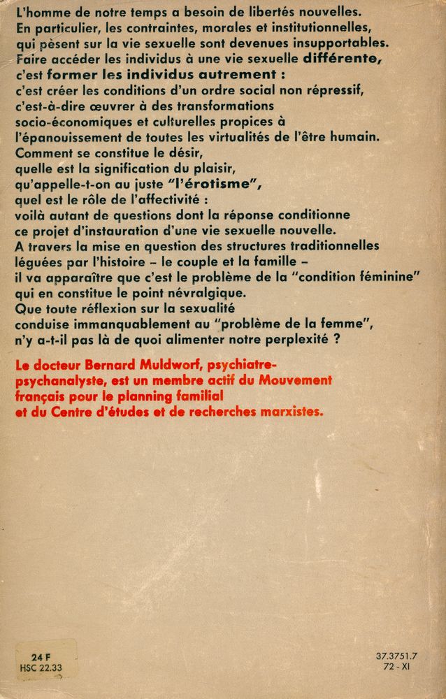 『Vers la société EROTIQUE』 3