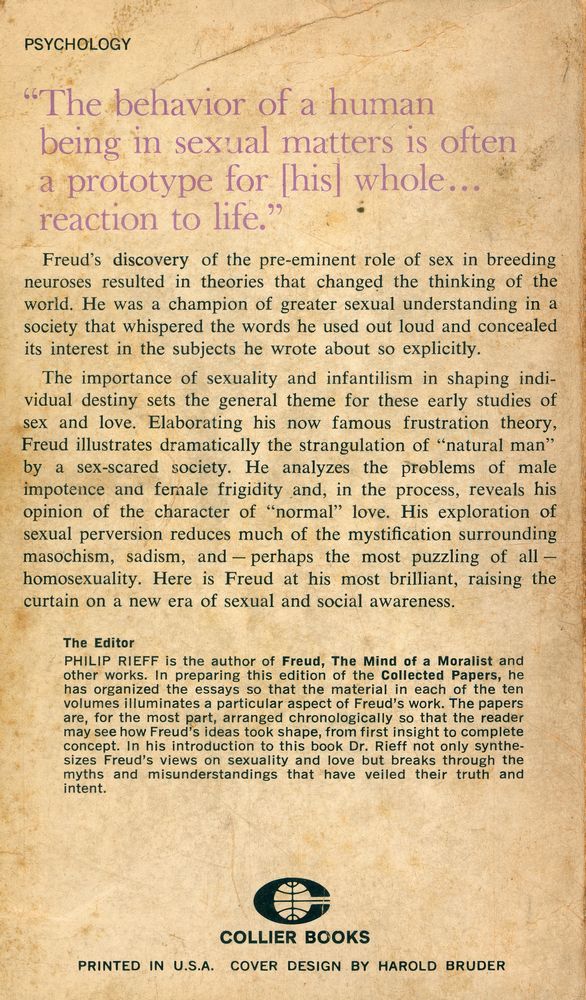『SEXUALITY AND THE PSYCHOLOGY OF LOVE』 4