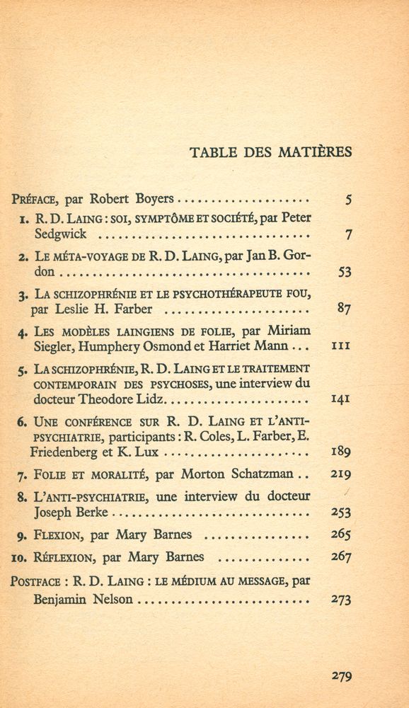 『RONALD LAING ET L'ANTIPSYCHIATRIE』 2