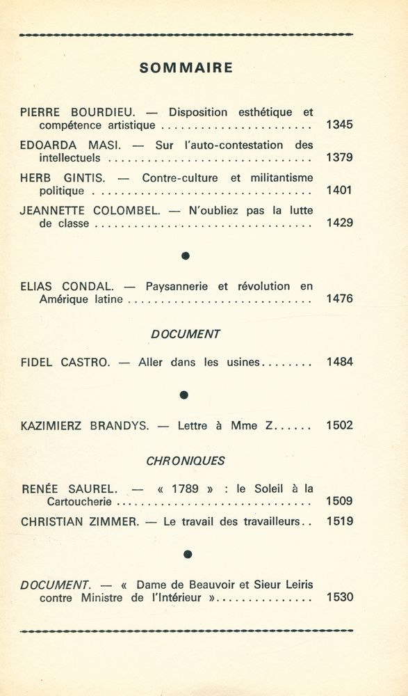 『Les Temps Modernes』 N° 295 2