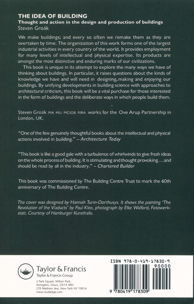 『THE IDEA OF BUILDING: Thought and action in the design and production of buildings』 6
