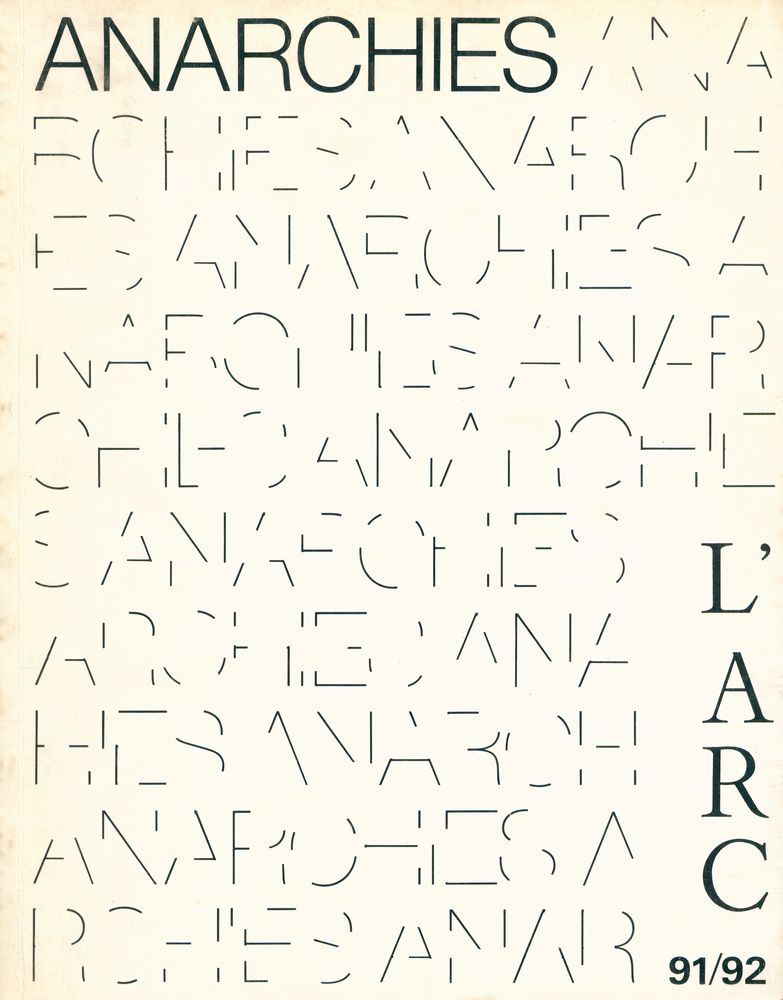 『L'ARC 91/92 : ANARCHIES』  1