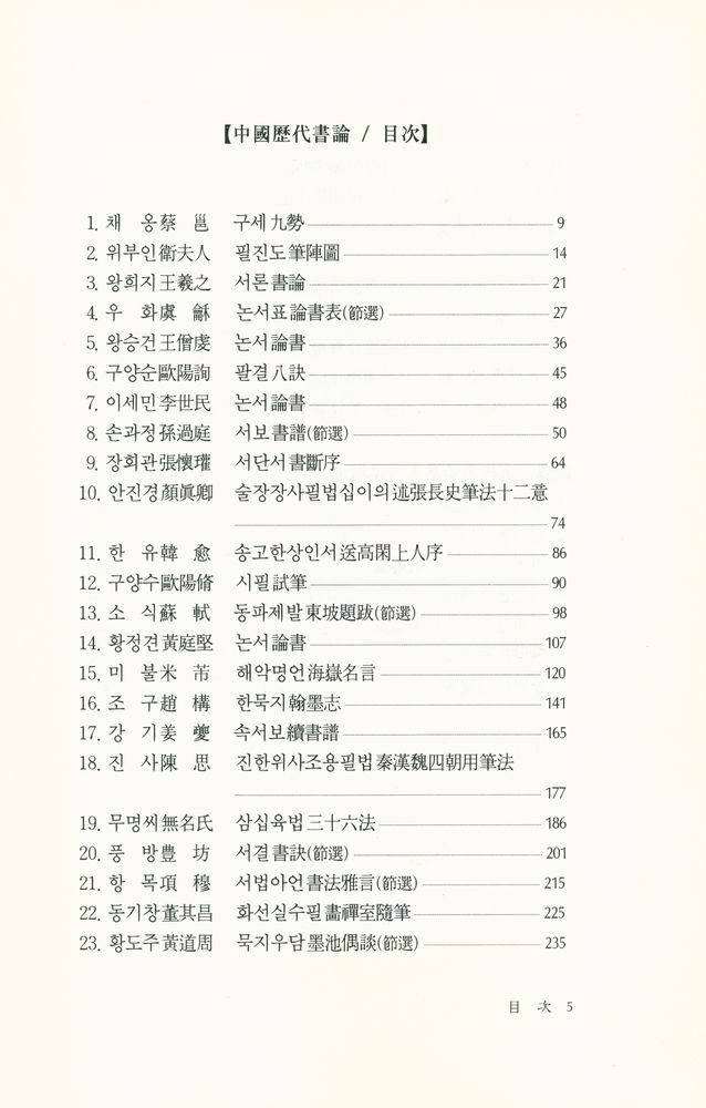 『문예신서 168 - 中國歷代書論(문예신서 168 - 중국역대서론)』 2