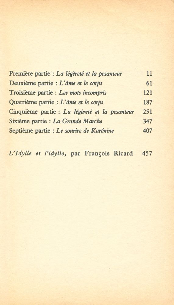 『L'insoutenable légèreté de l'être』 2