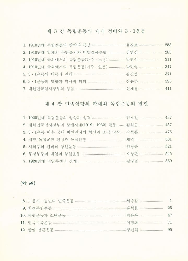 『한국독립운동사사전 2 : 총론편 하권』 3