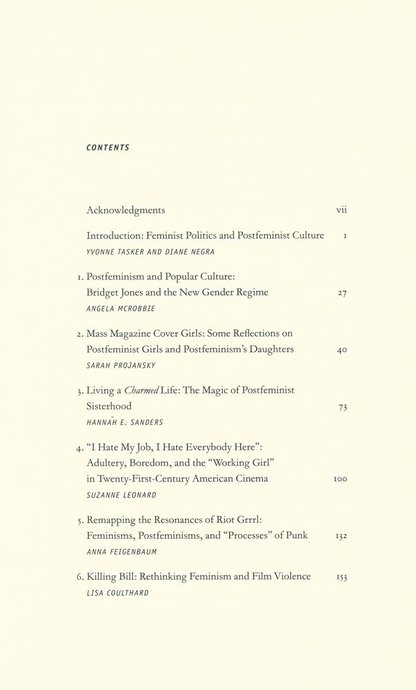 『Interrogating postfeminism : gender and the politics of popular culture』 2