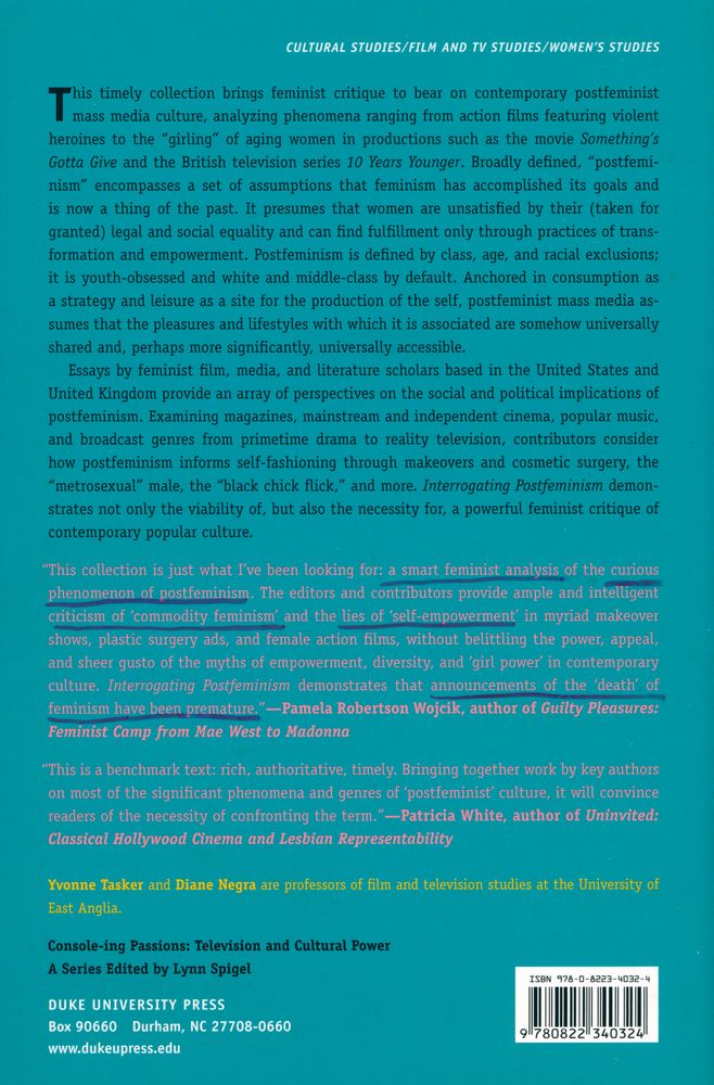 『Interrogating postfeminism : gender and the politics of popular culture』 4