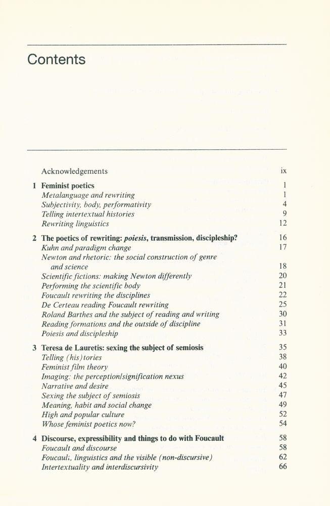 『Feminist poetics : poiesis, performance, histories』 2