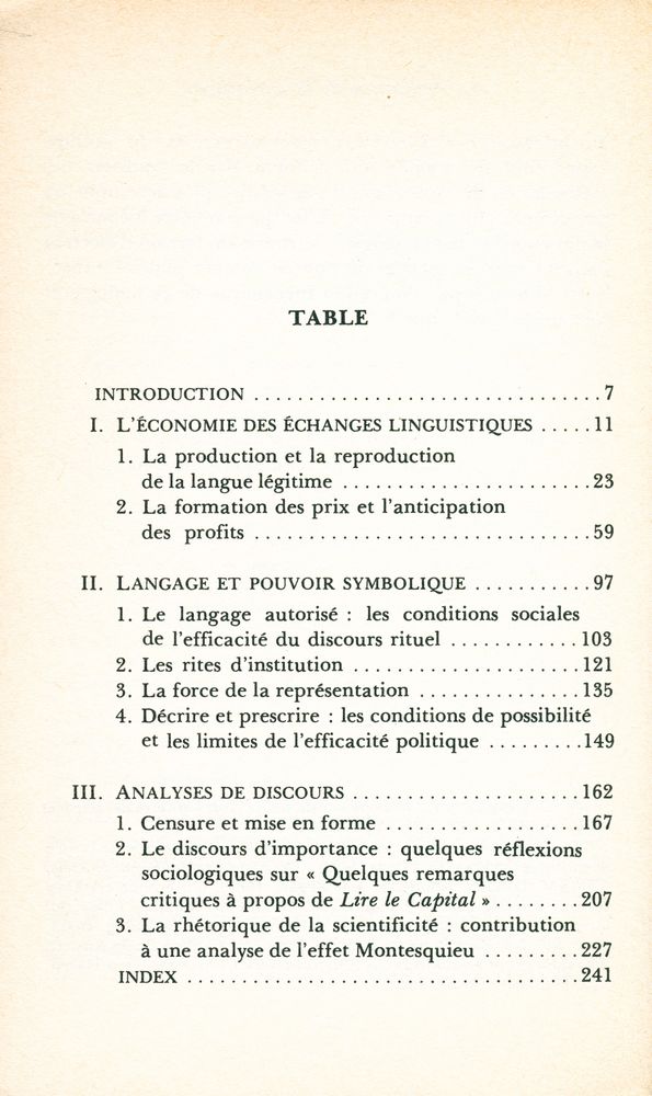 『CE QUE PARLER VEUT DIRE: l'économie des échanges linguistiques』 2