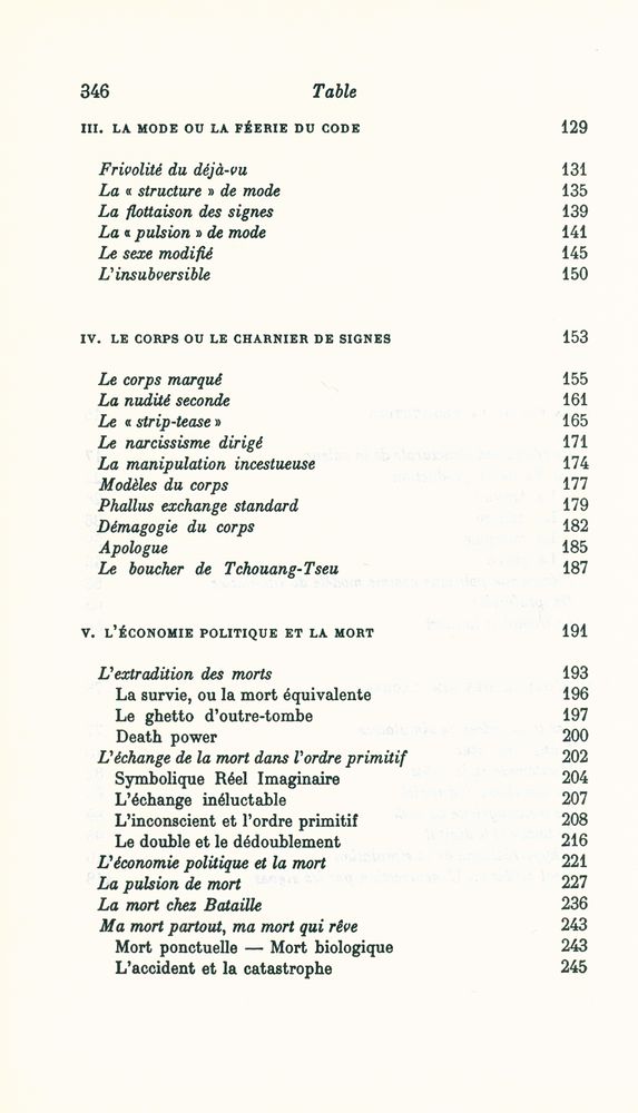 『L'ÉCHANGE SYMBOLIQUE ET LA MORT』 3