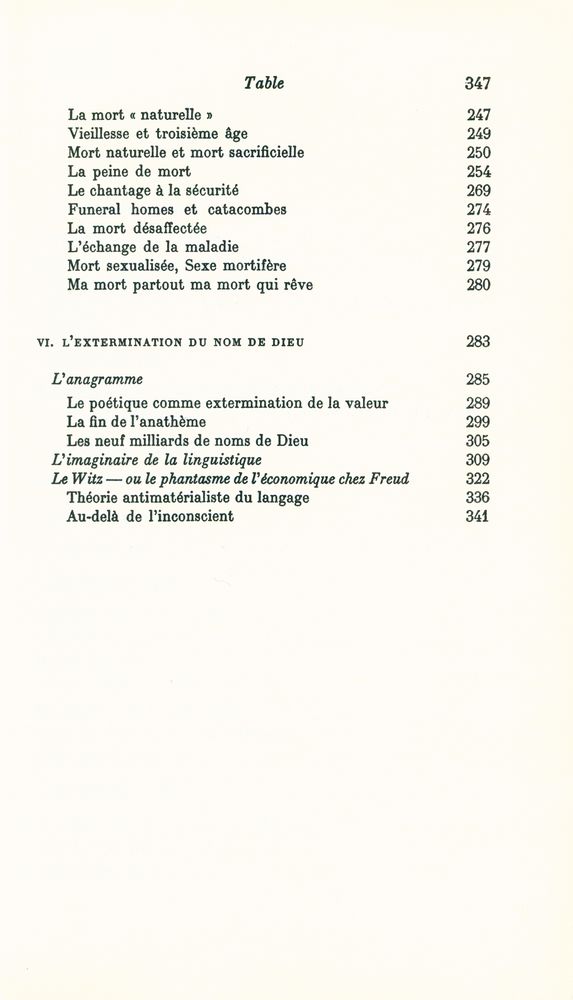 『L'ÉCHANGE SYMBOLIQUE ET LA MORT』 4