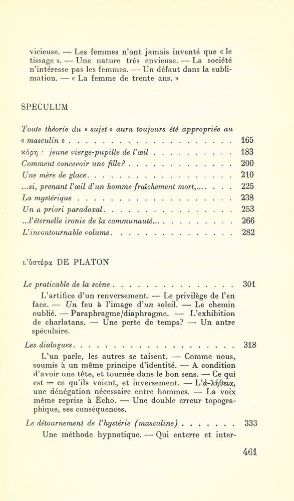『SPECULUM : DE L'AUTRE FEMME』 4