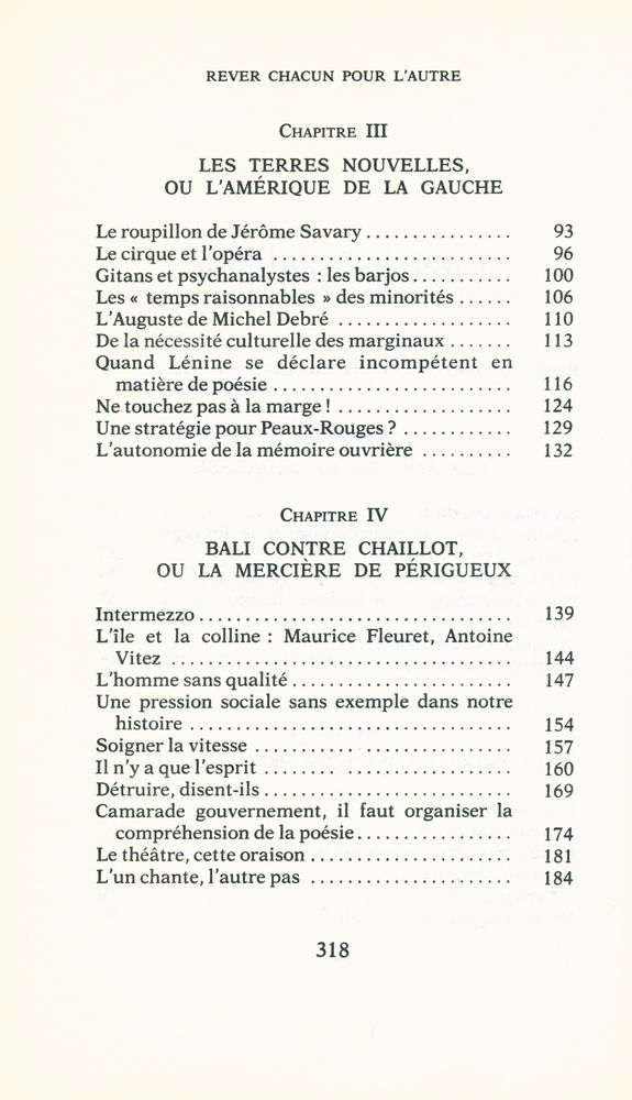 『RÊVER CHACUN POUR L'AUTRE : Sur la politique culturelle』 3
