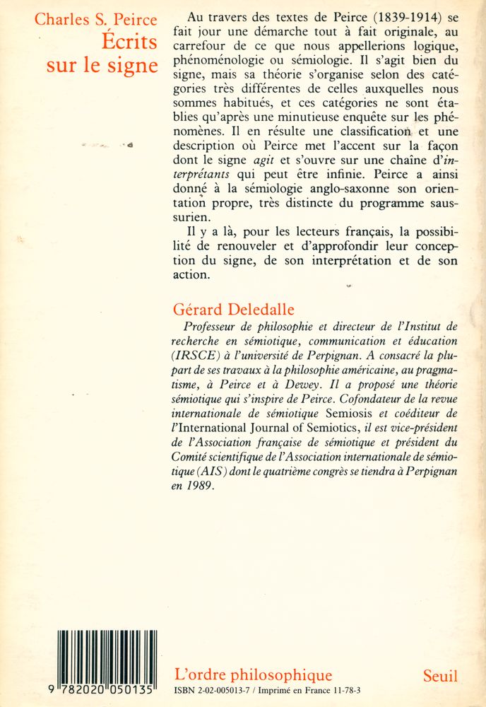 『Écrits sur le signe』 5