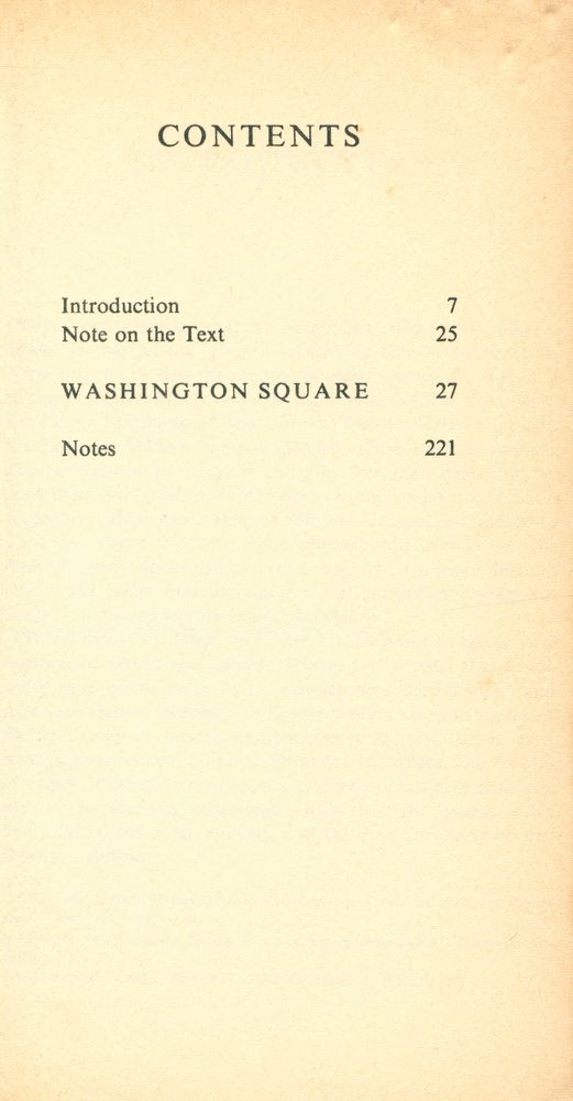 『WASHINGTON SQUARE』 2