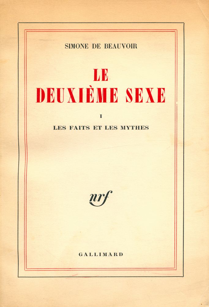 『LE DEUXIÈME SEXE Ⅰ : LES FAITS ET LES MYTHES』 1