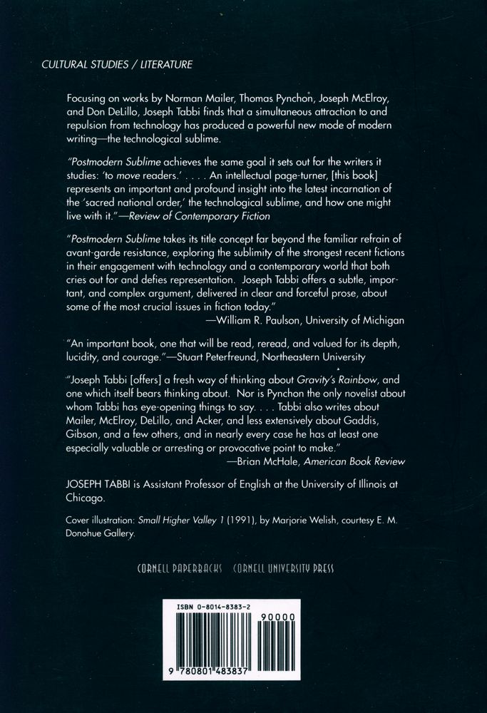 『Postmodern sublime : technology and American writing from Mailer to Cyberpunk』 3