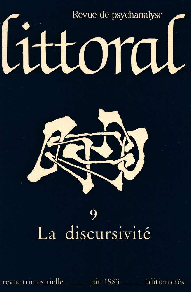 『Littoral 9 : La discursivité』 1