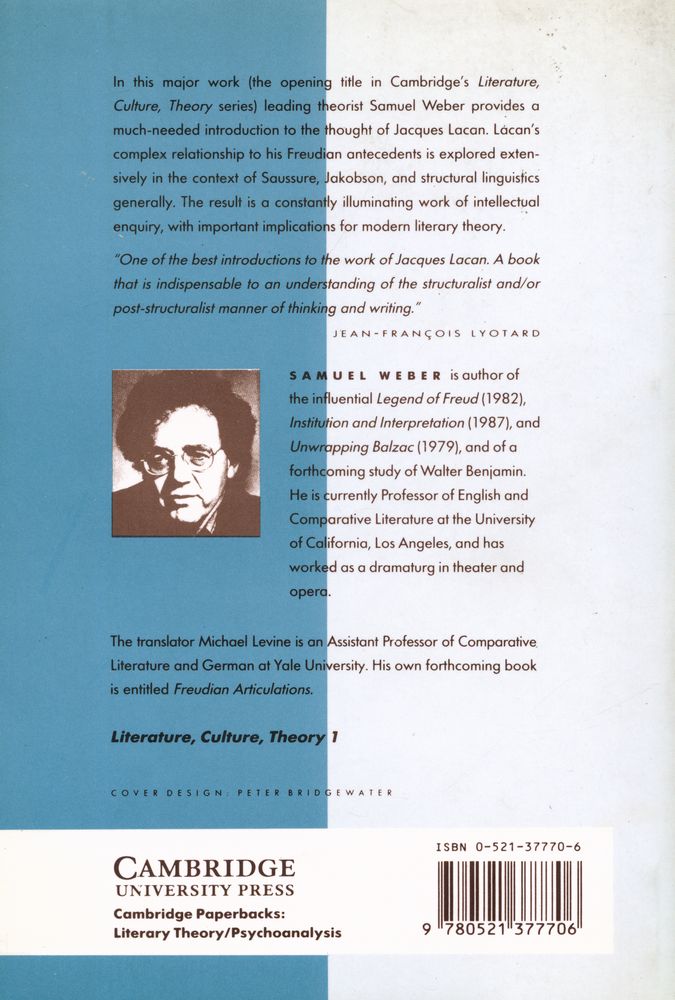 『Return to Freud : Jacques Lacan's dislocation of psychoanalysis』 3