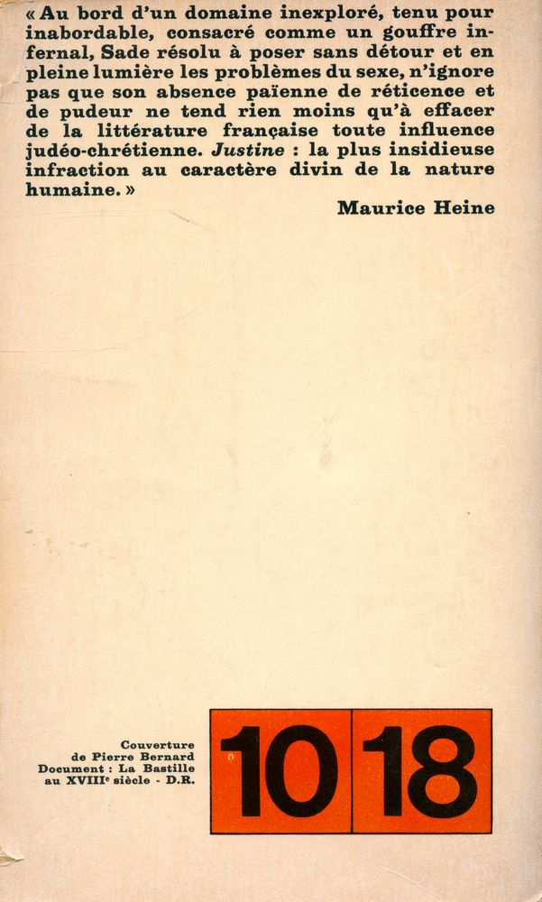 『JUSTINE OU LES MALHEURS DE LA VERTU』 3