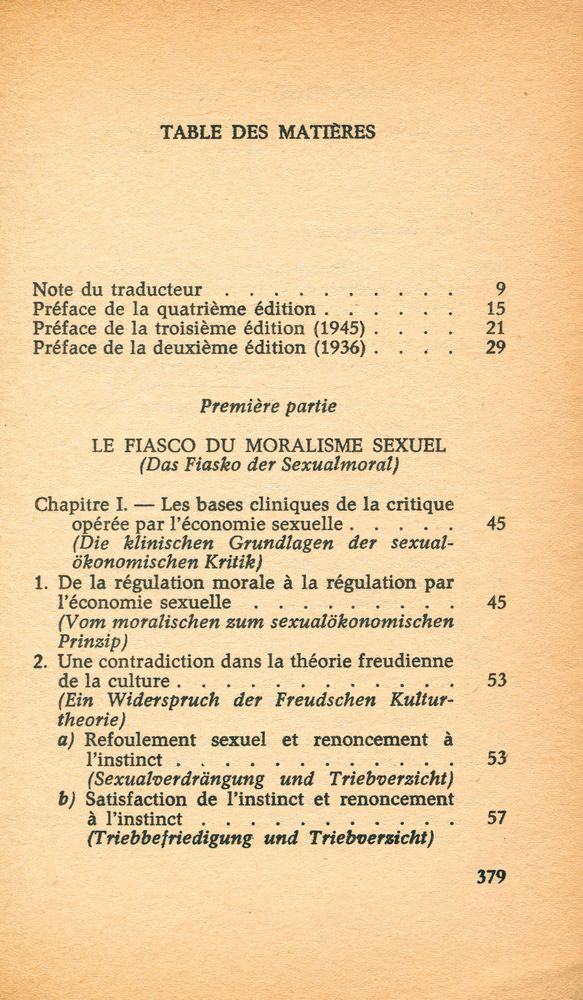 『LA RÉVOLUTION SEXUELLE : Pour une autonomie caractérielle de l'homme』 2