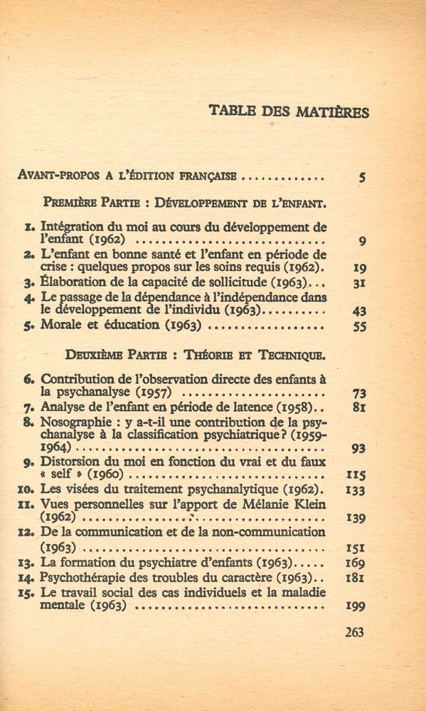 『processus de maturation chez l'enfant : développement affectif et environnement』 2