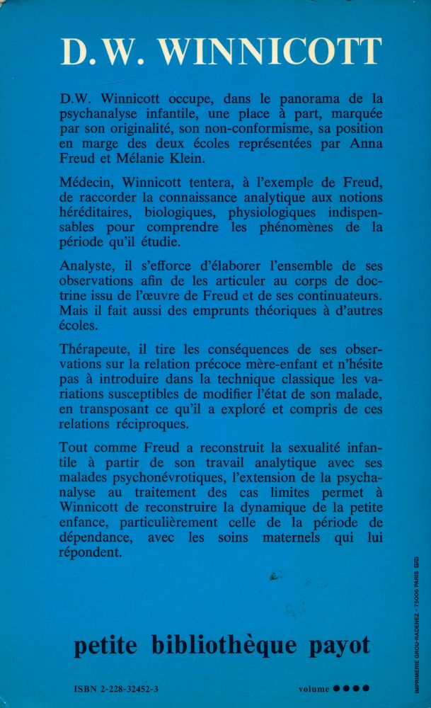 『processus de maturation chez l'enfant : développement affectif et environnement』 4