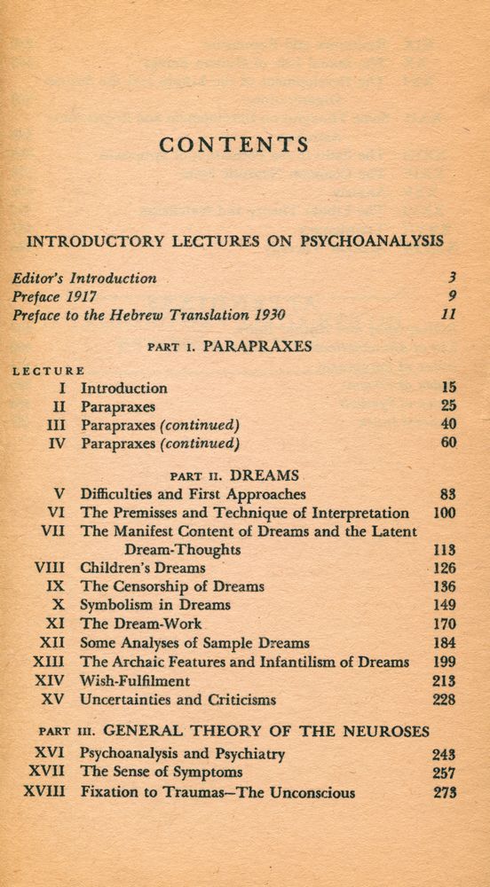 『Introductory lectures on psychoanalysis』 2