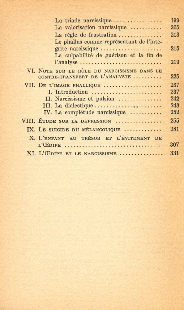 『le narcissisme : essai de psychanalyse』 3