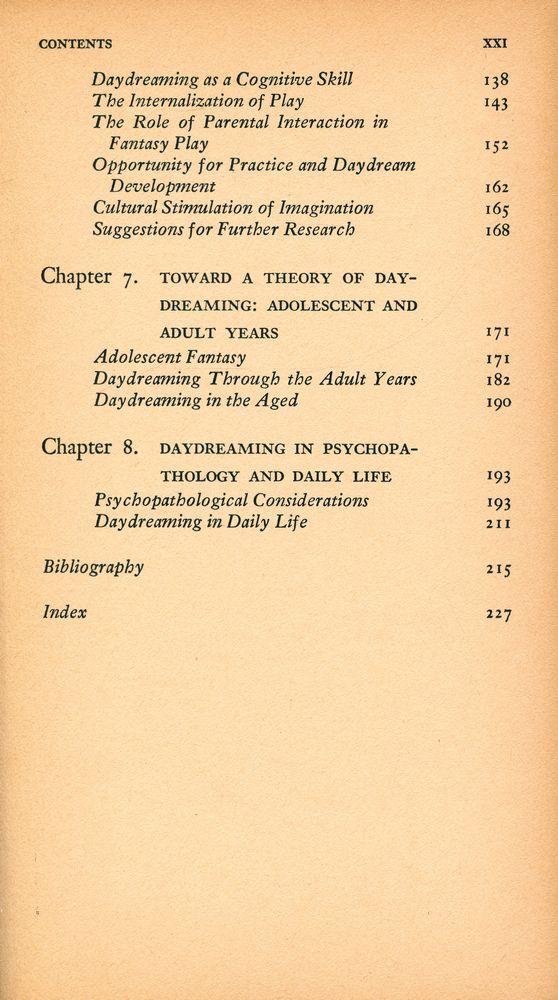 『DAYDREAMING : An Introduction to the Experimental Study of Inner Experience』 4
