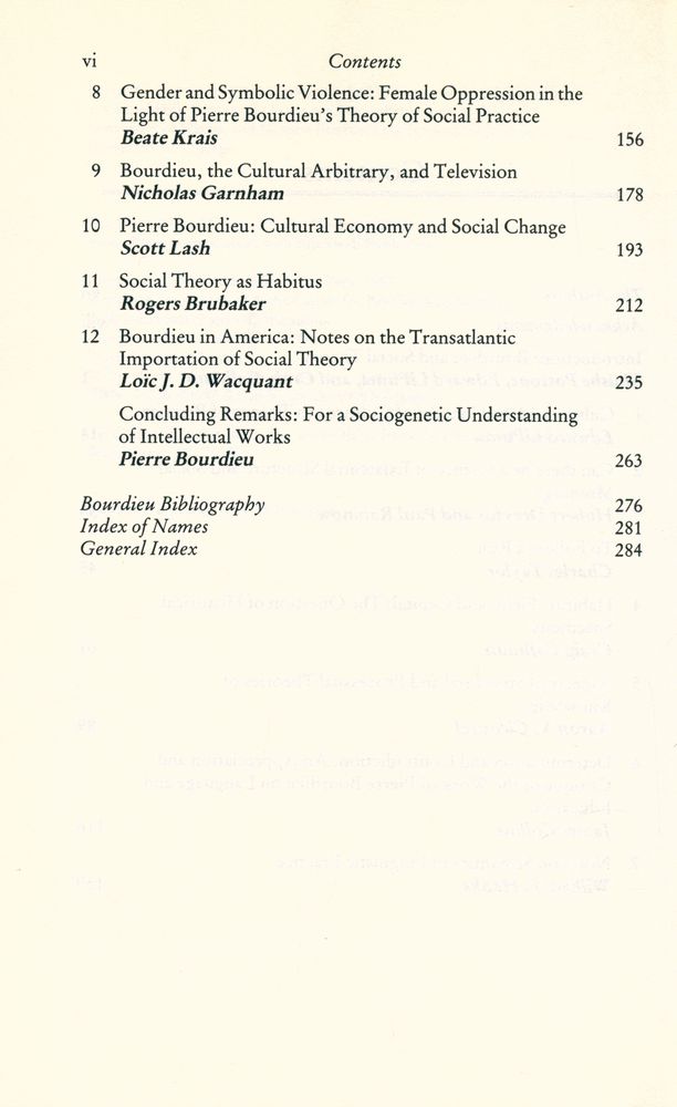 『BOURDIEU : Critical Perspectives』 3