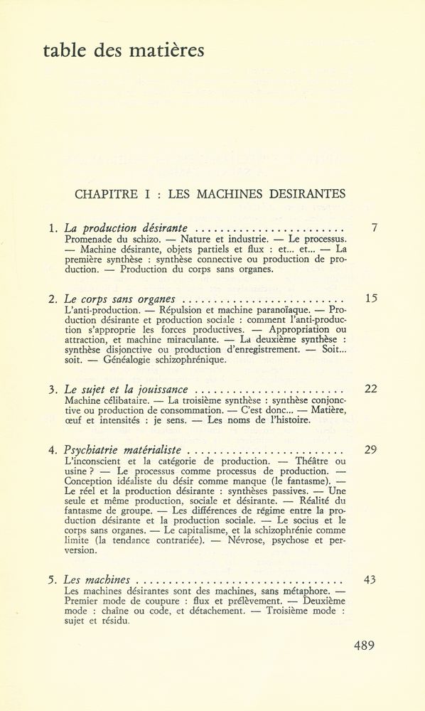 『L'ANTI - ŒDIPE : CAPITALISME ET SCHIZOPHRÉNIE』 2