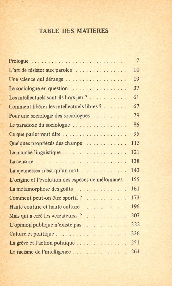 『QUESTIONS DE SOCIOLOGIE』 2