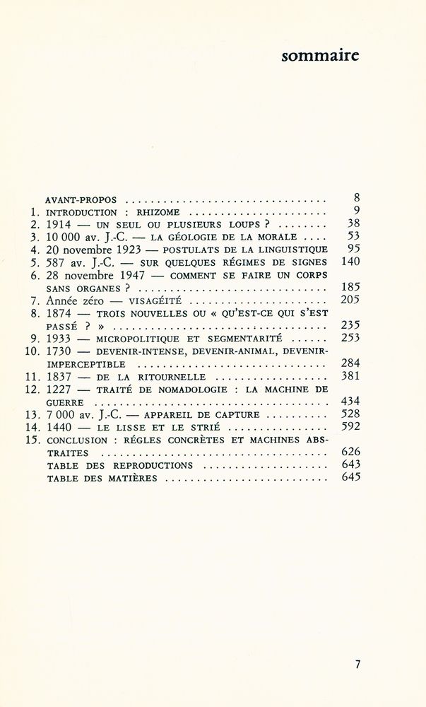 『MILLE PLATEAUX : CAPITALISME ET SCHIZOPHRÉNIE 2』 2