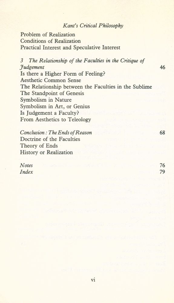 『KANT'S CRITICAL PHILOSOPHY』 3