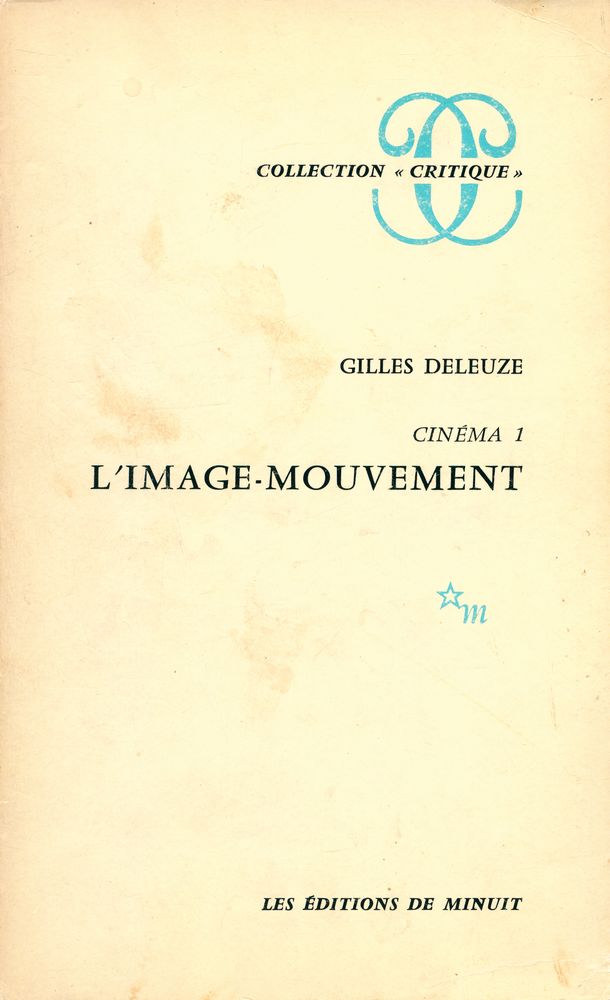 『CINÉMA 1 : L'IMAGE - MOUVEMENT』 1