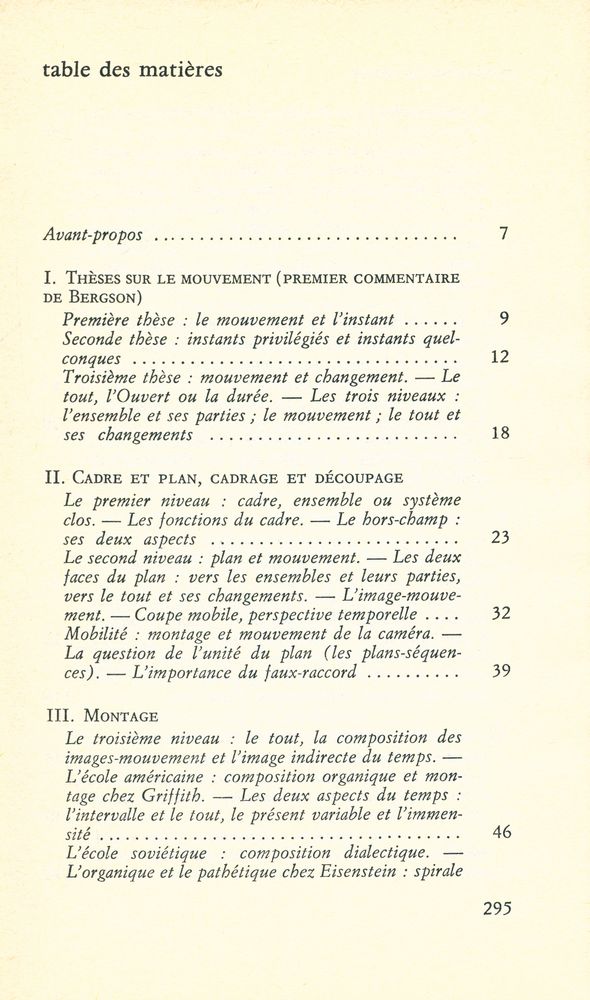 『CINÉMA 1 : L'IMAGE - MOUVEMENT』 2