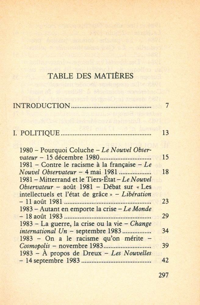 『LES ANNÉES D'HIVER : 1980 - 1985』 2