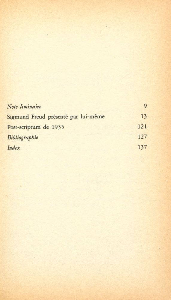 『Sigmund Freud présenté par lui - même』 2