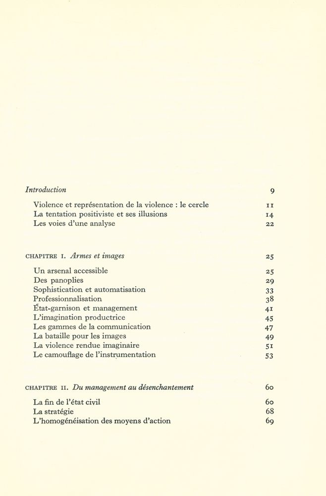 『Violence et politique』 2