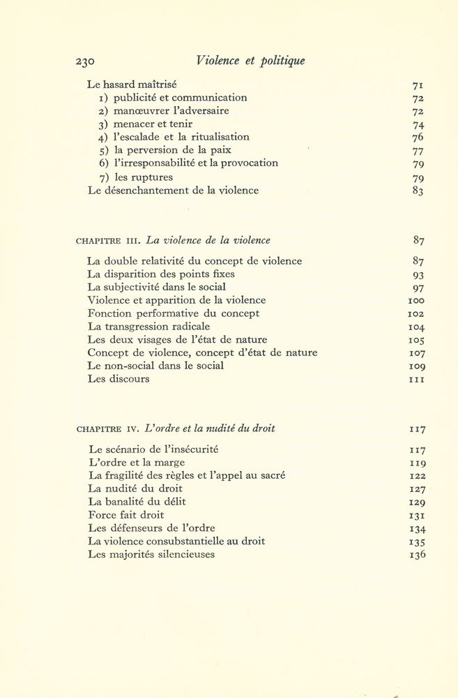 『Violence et politique』 3