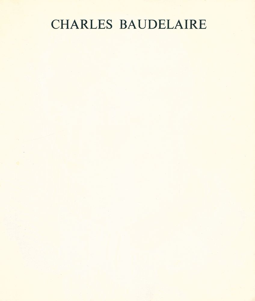 『Charles Baudelaire』 1
