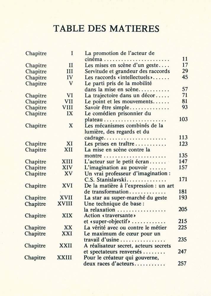 『MISE EN SCENE ET IMAGINATION: Première syntaxe pour une direction des acteurs au cinéma et à la télévision Ⅱ』 2