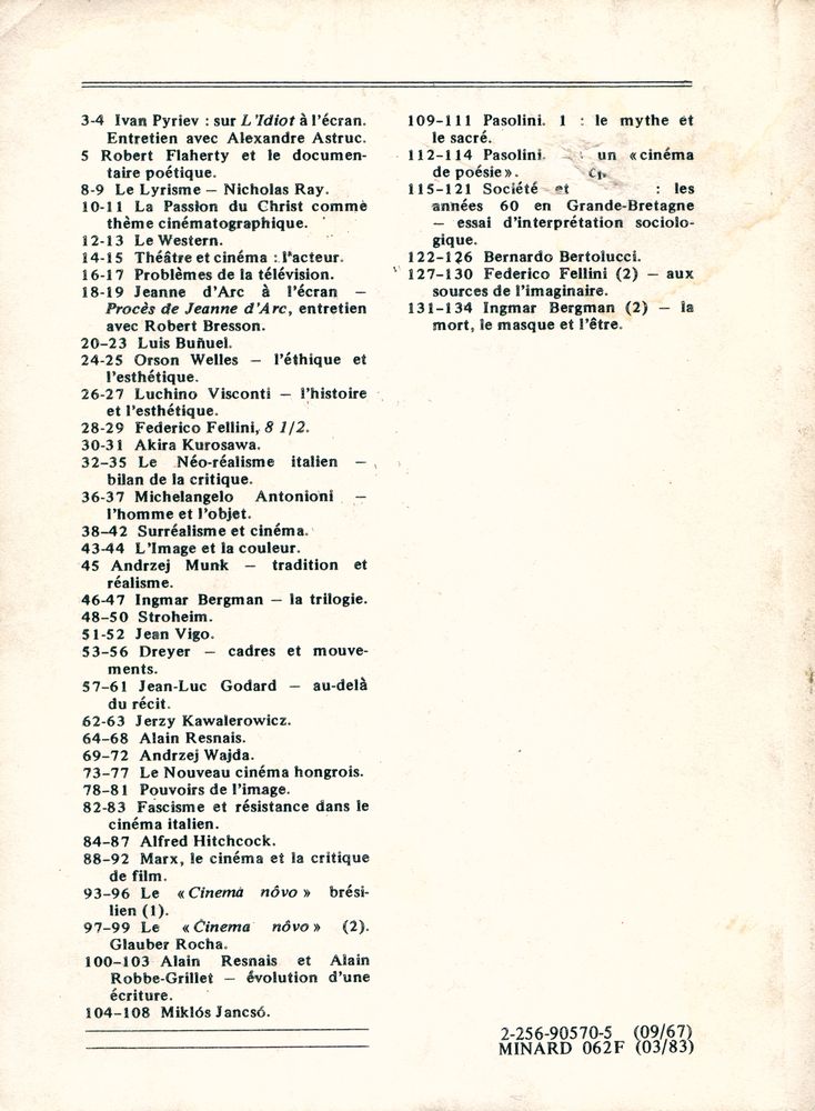 『《études cinématographiques》 nos 57 - 61 - Jean - Luc Godard : au - delà du récit』 3