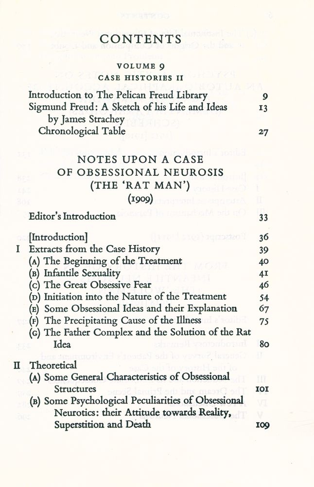 『Case Histories Ⅱ : The 'Rat Man', Schreber, The 'Wolf Man', A Case of Female Homosexuality』 2