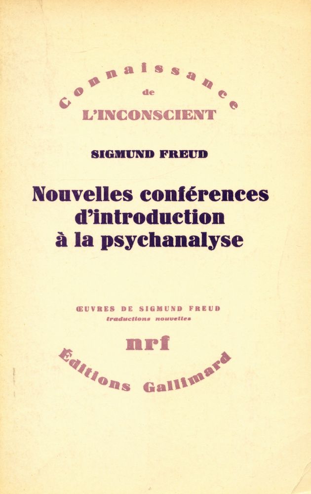 『Nouvelles conférences d'introduction à la psychanalyse』 1
