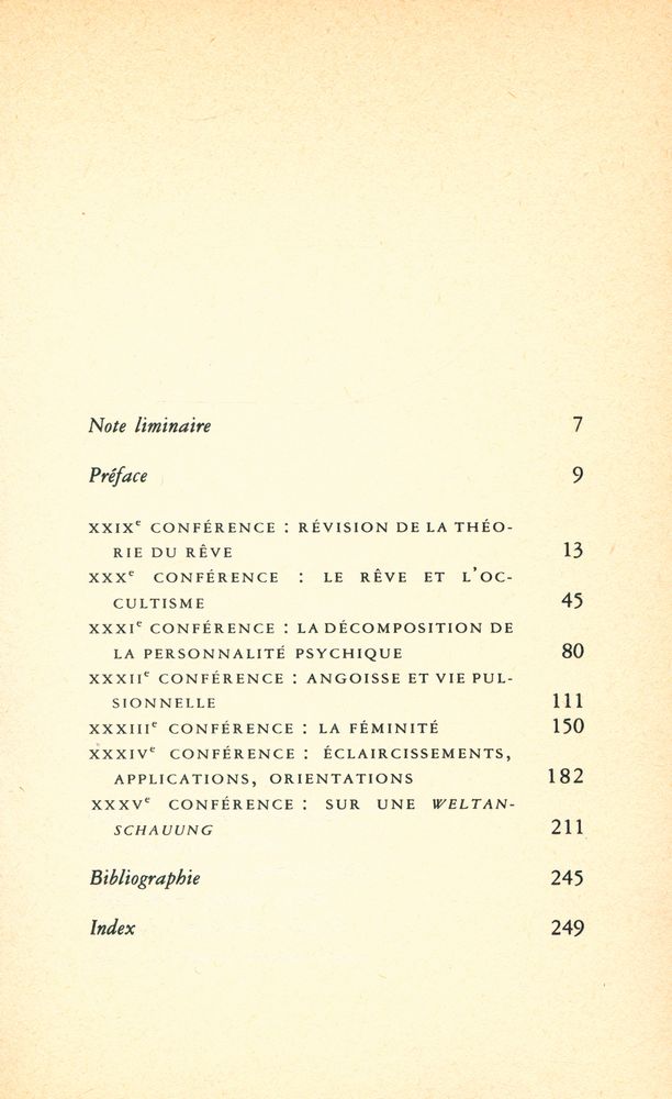 『Nouvelles conférences d'introduction à la psychanalyse』 2