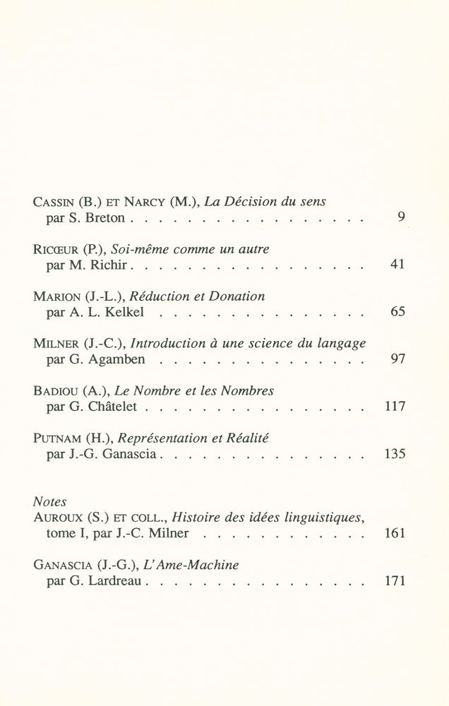 『Annuaire philosophique 1989 - 1990』 2