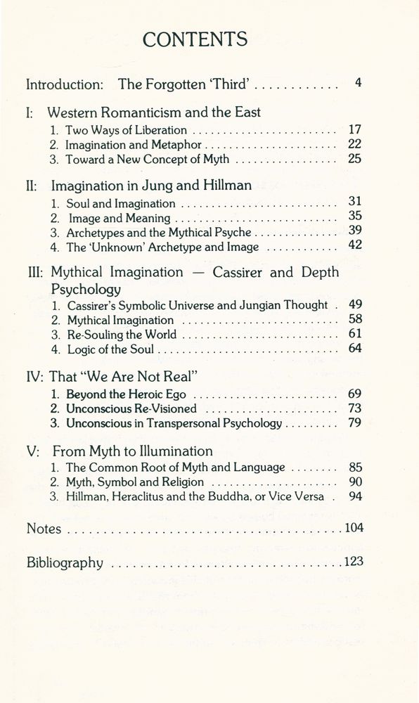 『Imagination is Reality : Western Nirvana in Jung, Hillman, Barfield & Cassirer』 2